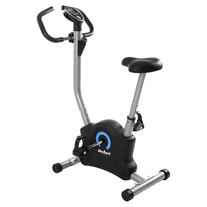 Bicicletă de apartament cu afișaj LCD și reglare șa verticală Rebel RBA-1013