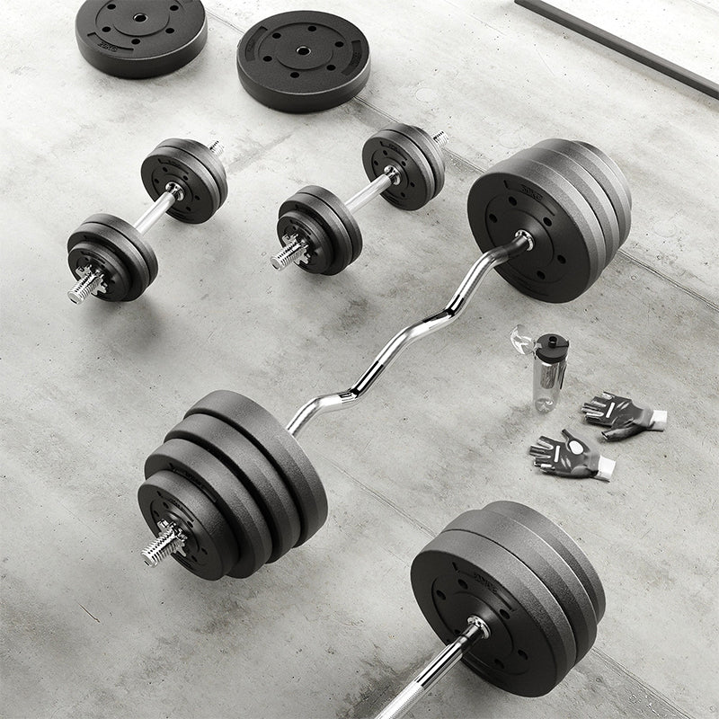 Set 4 discuri greutate compozit 1,25 kg cu acoperire PVC Rebel RBA-2100