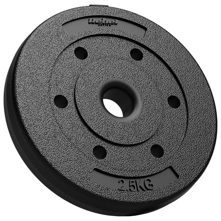 Set 4 discuri de greutate compozite de 2,5 kg cu acoperire PVC Rebel RBA-2101