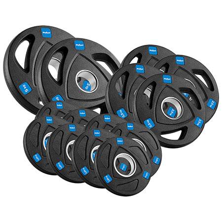 Set discuri de greutate din fontă cauciucată 30 kg cu 14 bucăți și orificiu de 51 mm Rebel RBA-2113