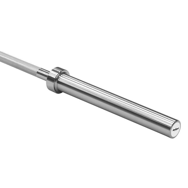 Bară olimpică dreaptă din oțel cromat de 220 cm și 16 kg Rebel RBA-2201