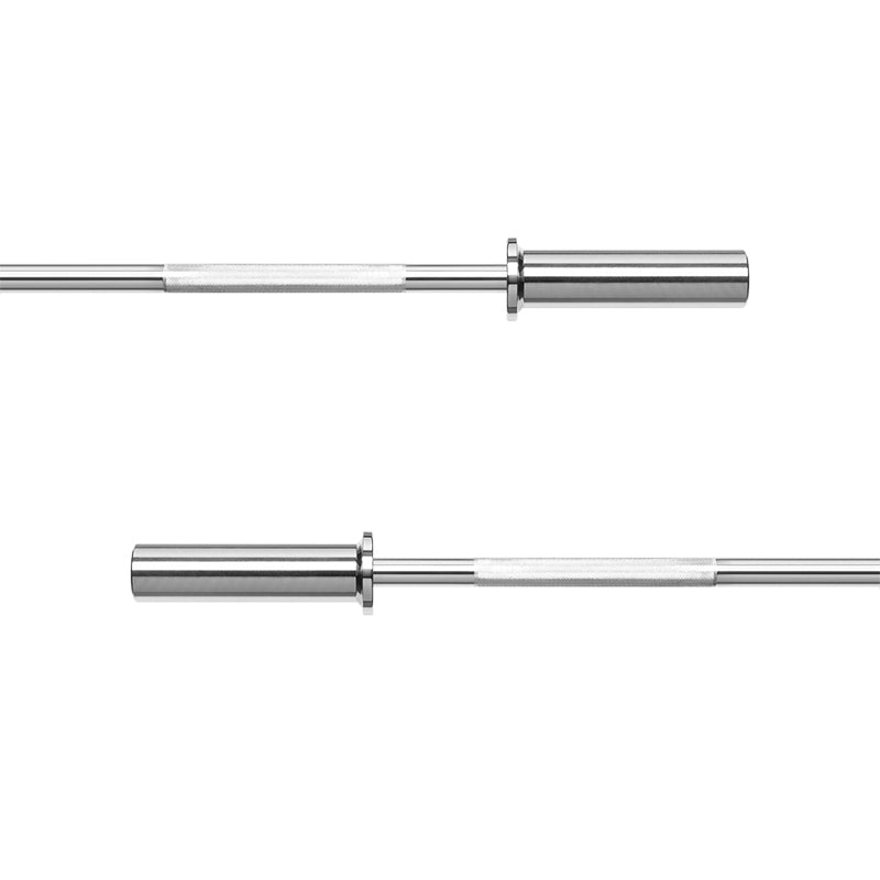 Bară olimpică dreaptă din oțel cromat de 120 cm și 6 kg Rebel RBA-2204