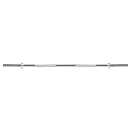 Bară dreaptă cu filet de 120 cm și 4,7 kg din oțel cromat Rebel RBA-2208