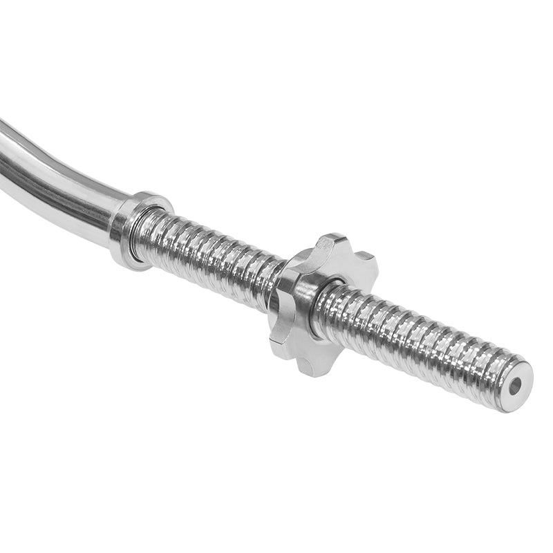 Bară curbată cu filet de 120 cm și 5,3 kg din oțel cromat Rebel RBA-2210