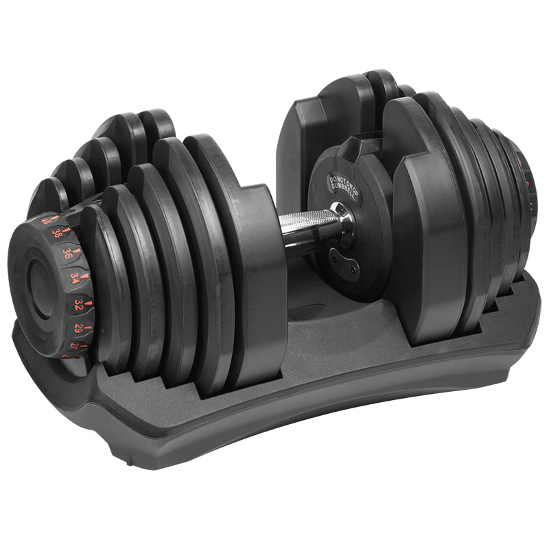 Ganteră reglabilă automată din fontă 40 kg cu 17 configurații Rebel RBA-2304