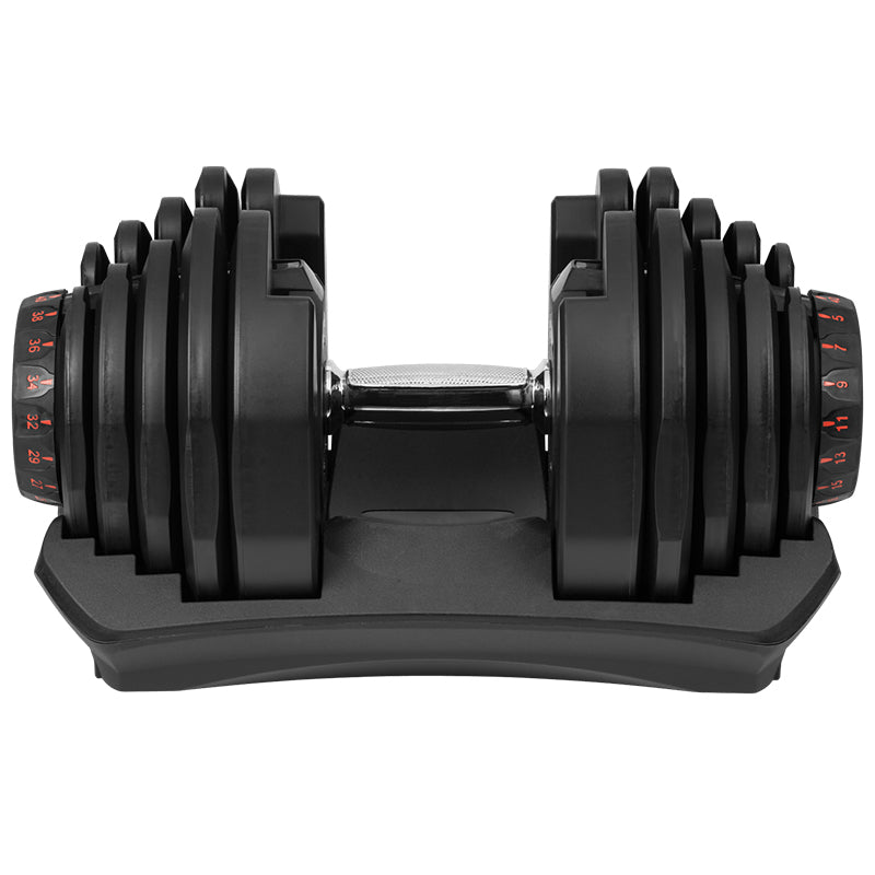 Ganteră reglabilă automată din fontă 40 kg cu 17 configurații Rebel RBA-2304