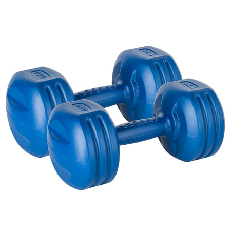 Set 2 gantere compozite de 4 kg cu acoperire din PVC Rebel RBA-2309