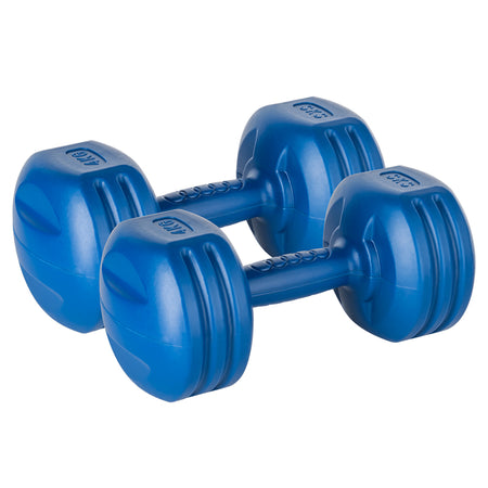 Set 2 gantere compozite de 4 kg cu acoperire din PVC Rebel RBA-2309