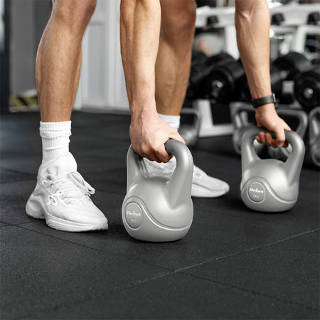 Kettlebell 24 kg cu acoperire PVC și mâner de 5 cm Rebel RBA-2322G-24