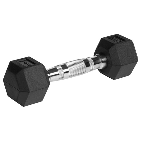 Set gantere hexagonale din fontă cauciucată 2 x 2 kg Rebel RBA-2325-02