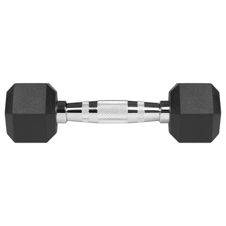 Set gantere hexagonale din fontă cauciucată 2 x 2 kg Rebel RBA-2325-02