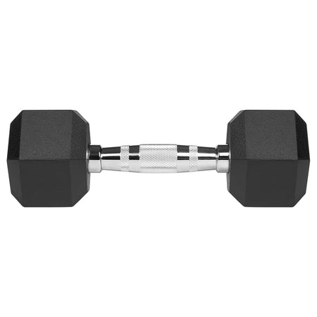 Set gantere hexagonale de 2 x 4 kg din fontă cauciucată Rebel RBA-2325-04