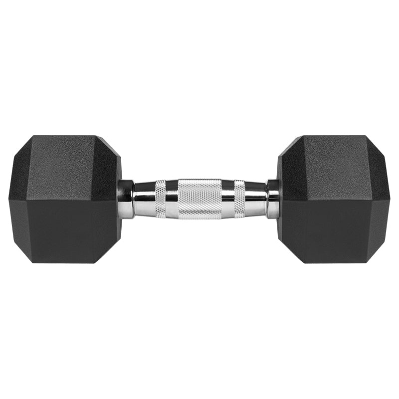 Set 2 gantere hexagonale din fontă cauciucată de 7 kg Rebel RBA-2325-07