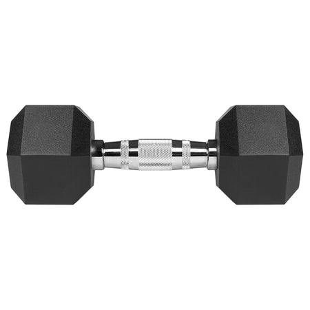 Set 2 gantere hexagonale din fontă cauciucată de 7 kg Rebel RBA-2325-07
