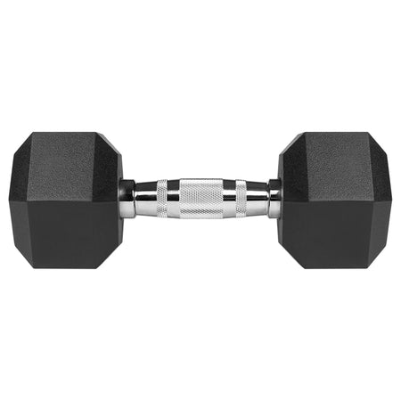 Set 2 gantere hexagonale din fontă cauciucată 2 x 8 kg Rebel RBA-2325-08