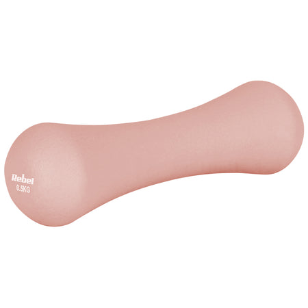 Set gantere din fontă cu înveliș din neopren 2 × 0,5 kg Rebel RBA-2329-0.5