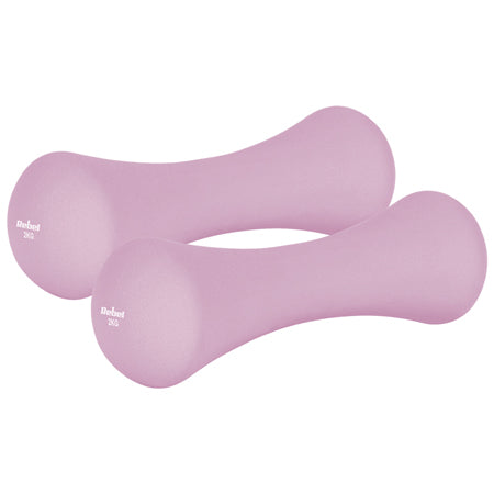 Set 2 gantere din fontă cu înveliș din neopren 2 x 2 kg Rebel RBA-2329-2