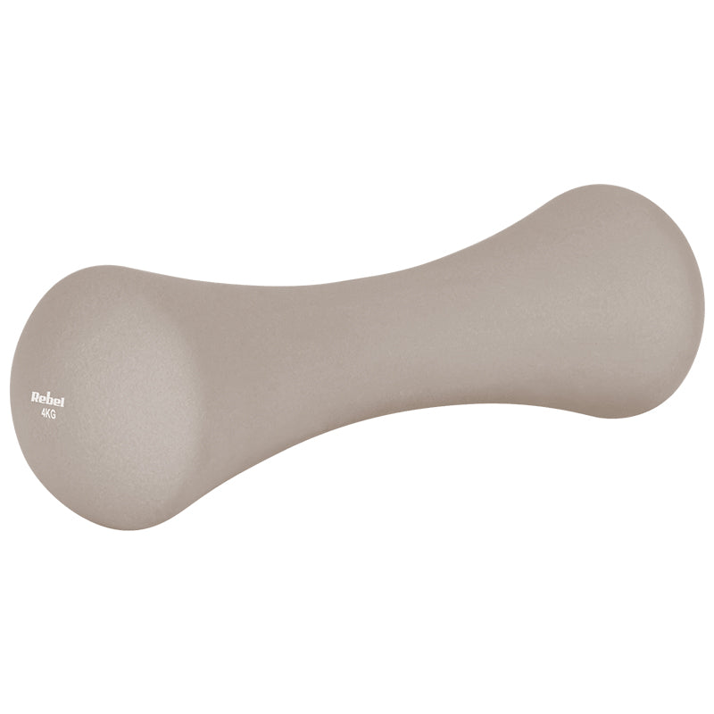 Set 2 gantere din fontă cu înveliș din neopren 2 × 4 kg Rebel RBA-2329-4