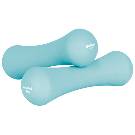 Set de gantere din fontă cu înveliș din neopren de 10 bucăți și 21 kg Rebel RBA-2329-S