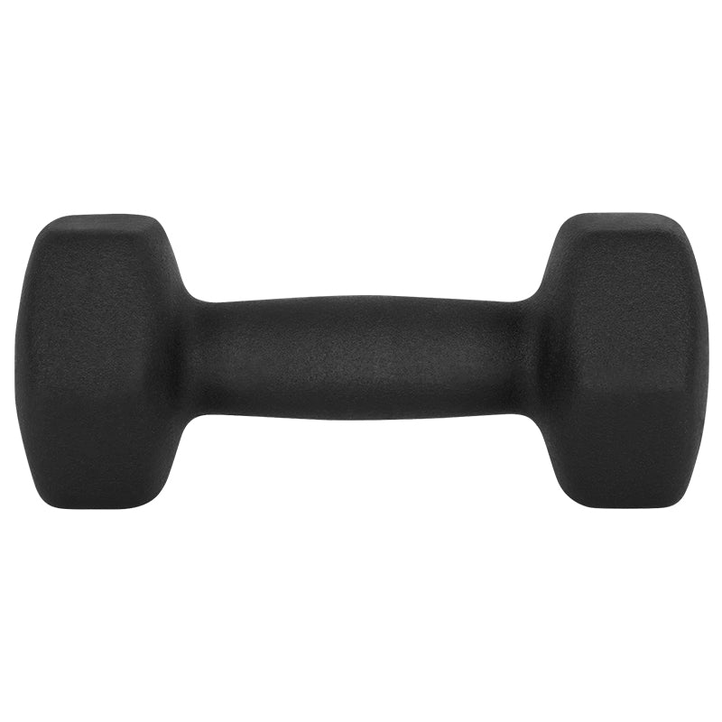 Set de 2 gantere hexagonale din fontă cu înveliș din neopren de 2 × 5 kg Rebel RBA-2330-5