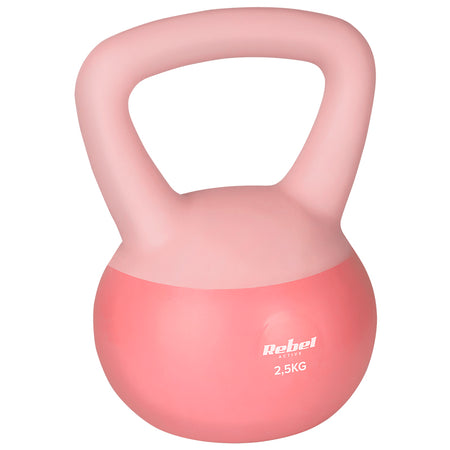 Kettlebell vinil 2,5 kg cu umplutură de nisip Rebel RBA-2333-02.5