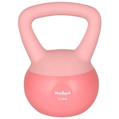 Kettlebell vinil 2,5 kg cu umplutură de nisip Rebel RBA-2333-02.5