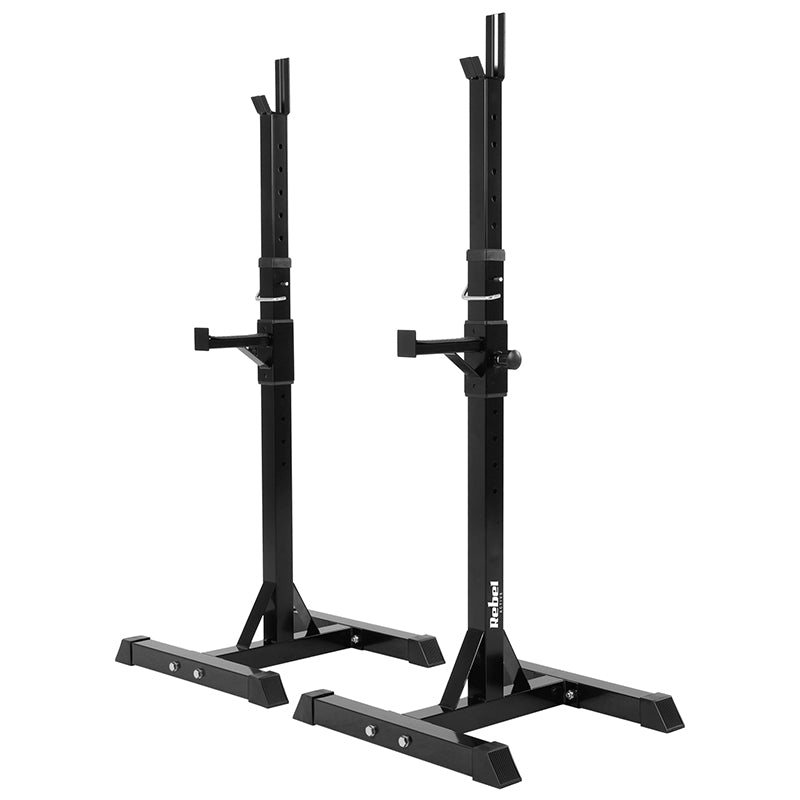 Set suporturi reglabile pentru bară olimpică cu înălțime 105-160 cm și sarcină 200 kg Rebel RBA-2402