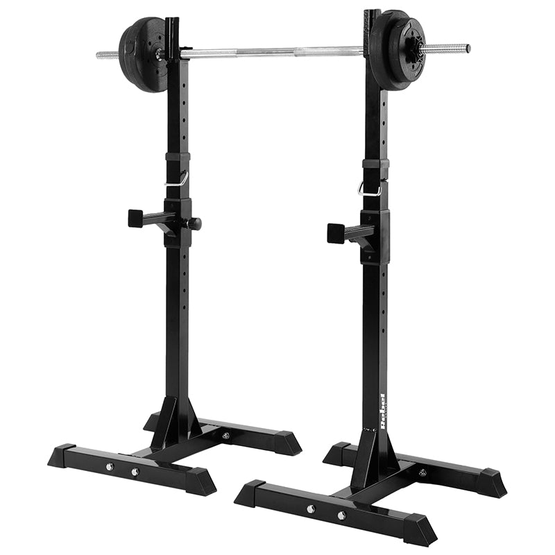 Set suporturi reglabile pentru bară olimpică cu înălțime 105-160 cm și sarcină 200 kg Rebel RBA-2402