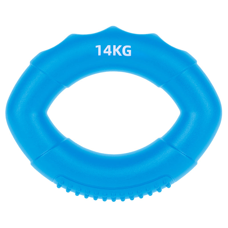 Inel pentru antrenarea mâinii din silicon albastru cu rezistență 14 kg Rebel RBA-2501-BL
