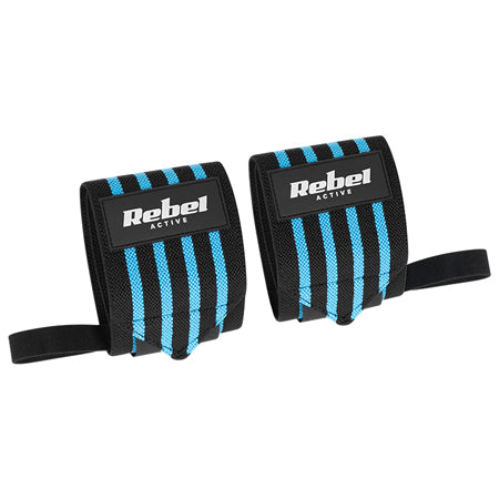 Set 2 benzi de strângere pentru încheietură din poliester de 50 cm cu închidere Velcro Rebel RBA-2504