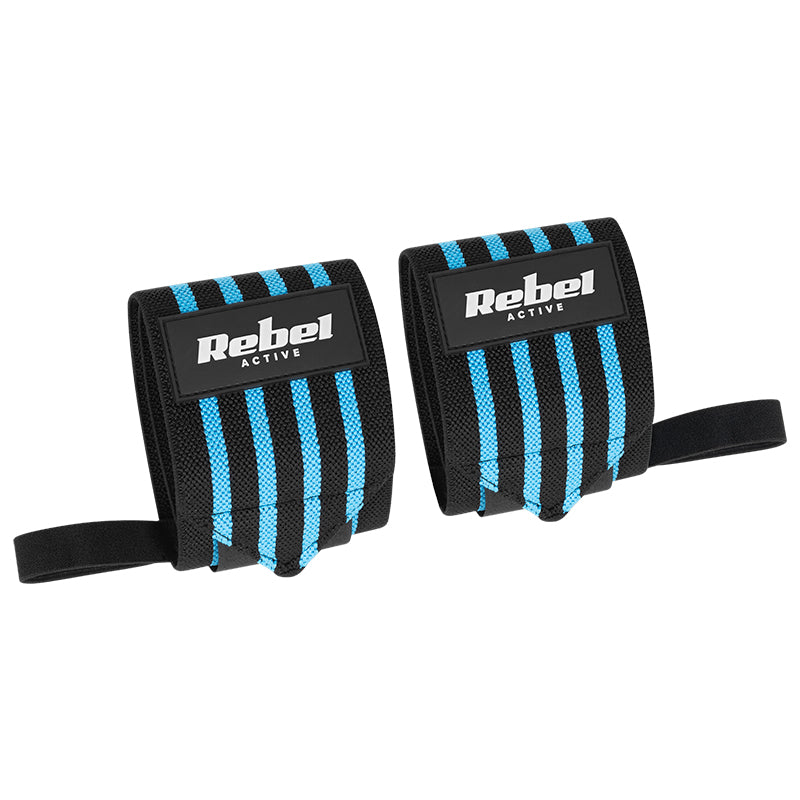 Set 2 benzi de strângere pentru încheietură din poliester de 50 cm cu închidere Velcro Rebel RBA-2504