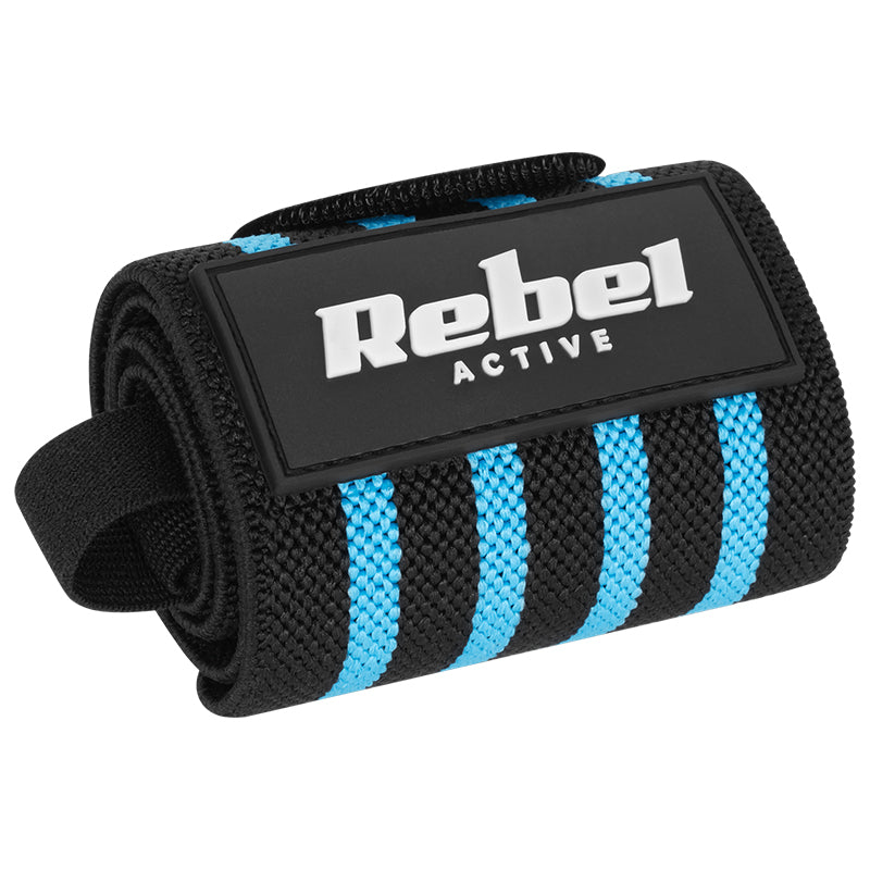 Set 2 benzi de strângere pentru încheietură din poliester de 50 cm cu închidere Velcro Rebel RBA-2504