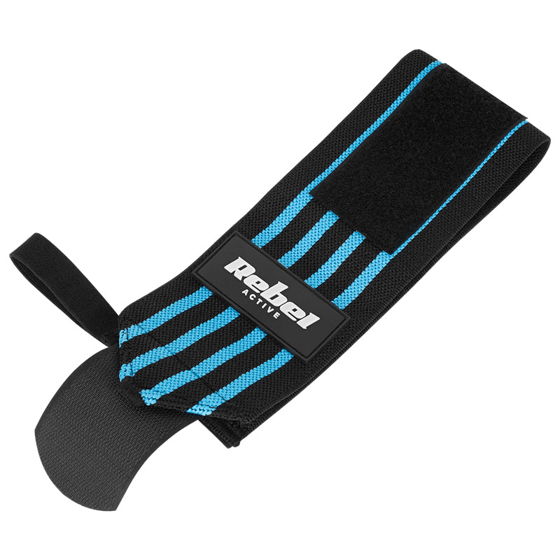 Set 2 benzi de strângere pentru încheietură din poliester de 50 cm cu închidere Velcro Rebel RBA-2504