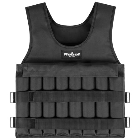 Vestă cu greutăți reglabile de 10 kg și umplutură detașabilă Rebel RBA-2525-10