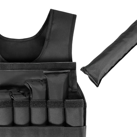 Vestă cu greutăți reglabile de 10 kg și umplutură detașabilă Rebel RBA-2525-10