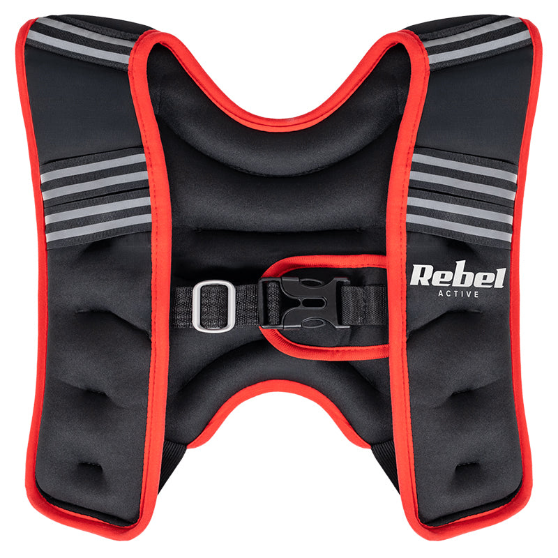 Vestă cu greutăți din neopren de 5 kg Rebel RBA-2528-5