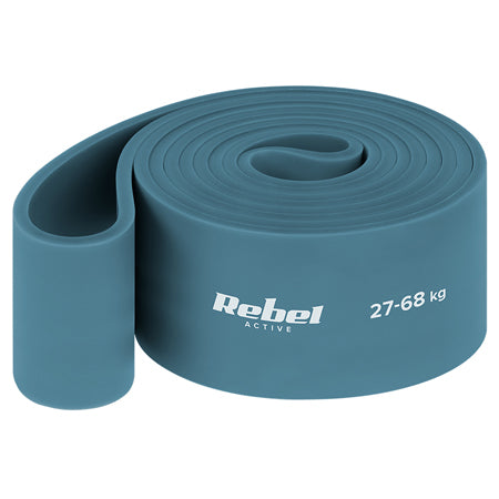 Bandă elastică din latex de 208 cm cu rezistență 27-68 kg Rebel RBA-3000-6