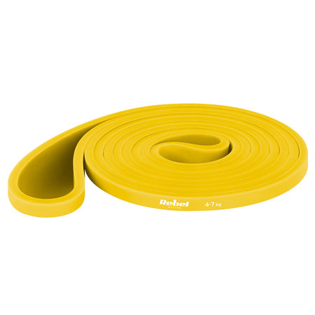 Bandă elastică Power Band 4-7 kg cu lungime 208 cm Rebel RBA-3001-1