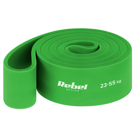 Bandă elastică Power Band din TPE cu rezistență 23-55 kg Rebel RBA-3001-5