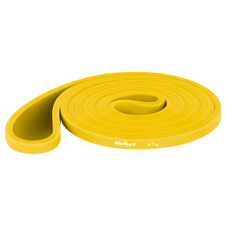 Set 3 benzi elastice Power Band din TPE cu rezistență 4-32 kg și lungime 208 cm Rebel RBA-3001-S3