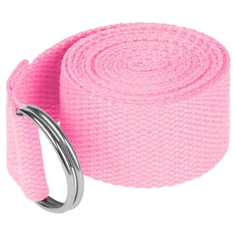 Chingă yoga 183 cm din poliester cu cataramă metalică cu inel D Rebel RBA-3007-PK