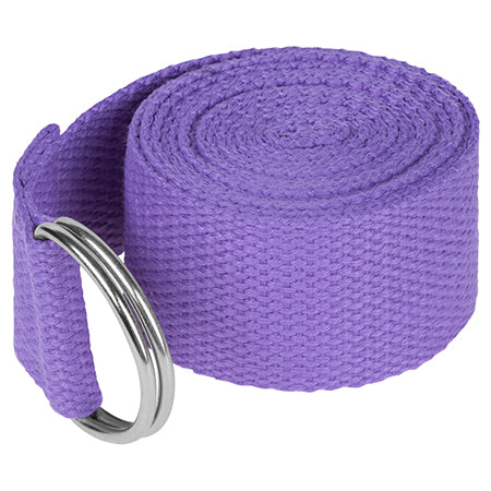 Chingă yoga din poliester de 183 cm cu cataramă metalică cu inel D Rebel RBA-3007-PU