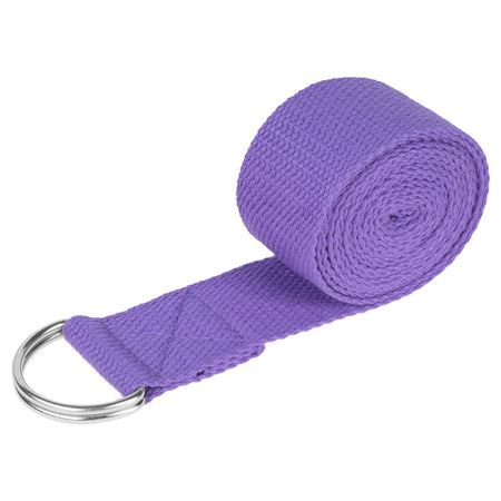 Chingă yoga din poliester de 183 cm cu cataramă metalică cu inel D Rebel RBA-3007-PU