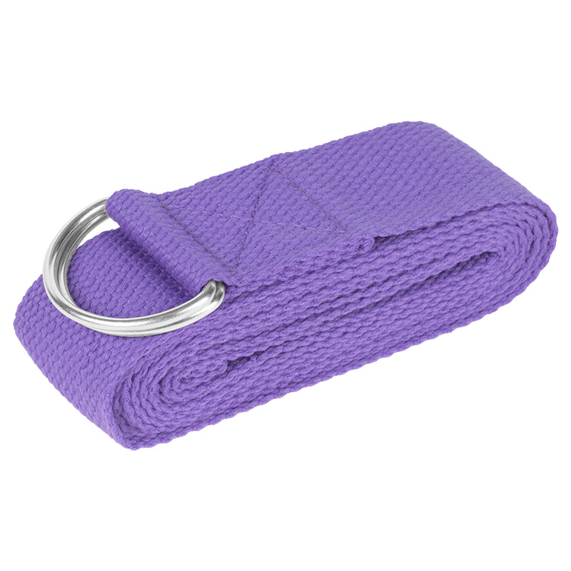 Chingă yoga din poliester de 183 cm cu cataramă metalică cu inel D Rebel RBA-3007-PU
