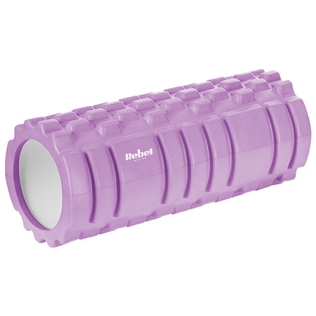 Rolă de masaj din spumă EVA violetă 14 × 33 cm Rebel RBA-3050-PU
