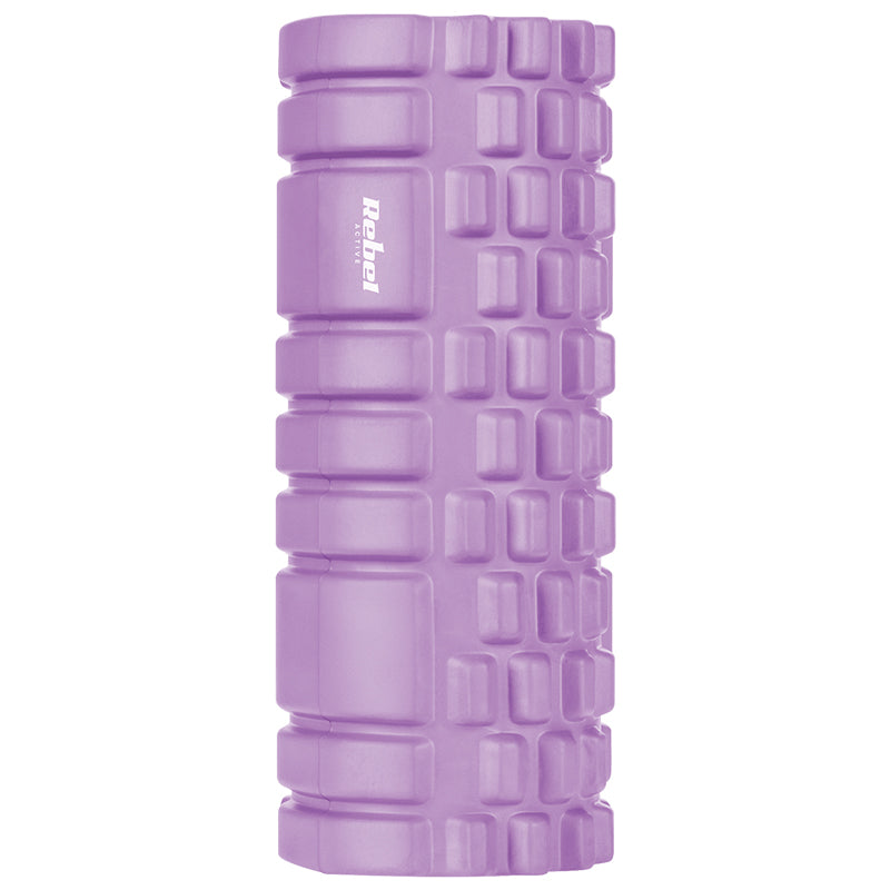 Rolă de masaj din spumă EVA violetă 14 × 33 cm Rebel RBA-3050-PU