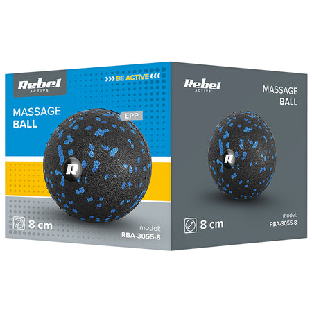 Minge de masaj din spumă EPP cu diametru de 8 cm Rebel RBA-3055-8