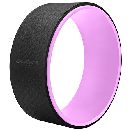 Roată yoga Dharma negru-violet cu diametru 32 cm și sarcină maximă 150 kg Rebel RBA-3062-PU