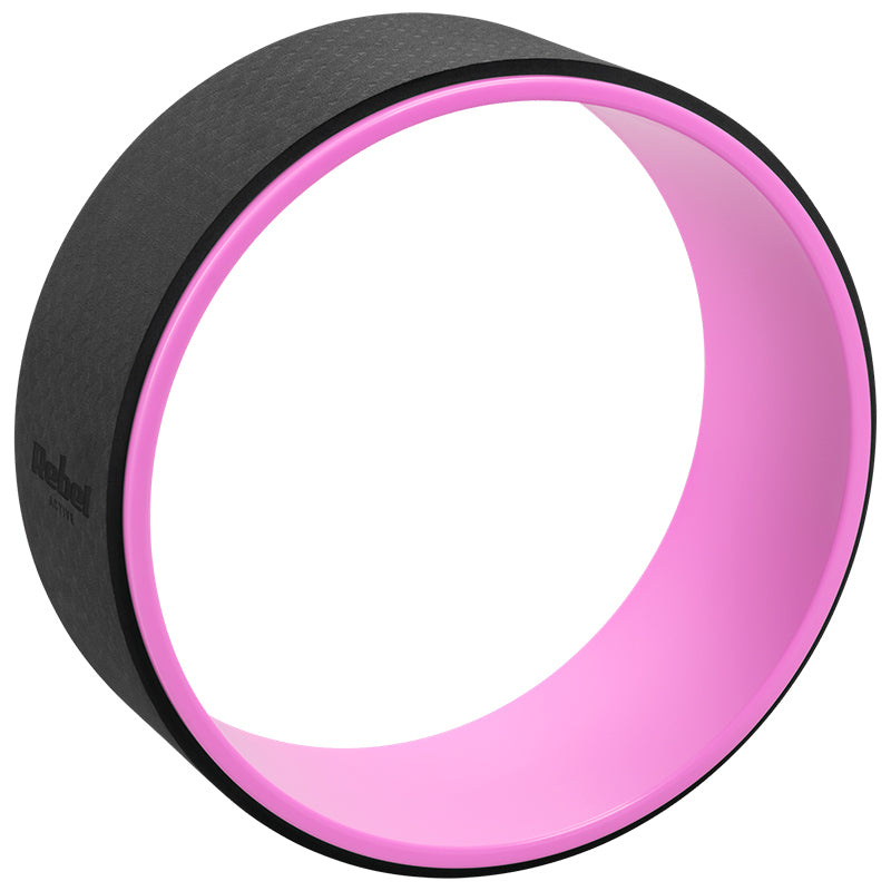 Roată yoga Dharma negru-violet cu diametru 32 cm și sarcină maximă 150 kg Rebel RBA-3062-PU