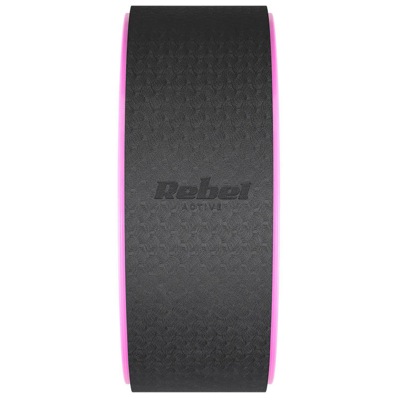 Roată yoga Dharma negru-violet cu diametru 32 cm și sarcină maximă 150 kg Rebel RBA-3062-PU